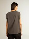 T-Shirts & Tops Golden Goose Anthracite Gray Sleeveless T-Shirt Anthracite Gray Women - 5
