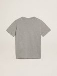 T-Shirts & Tops Golden Goose Women Women's Mélange Gray T-Shirt With Gold Star On The Front Melange Gray - 2
