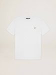 T-Shirts & Tops Women White Star Collection T-Shirt With Star In Gold Glitter On The Front Golden Goose White - 1