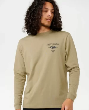 Tees & Tanks Fade Out Icon Long Sleeve Tee Rip Curl Men - 1