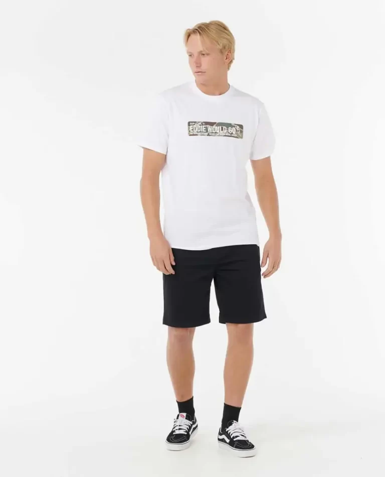 Tees & Tanks Rip Curl Eddie Would Go Sticker Tee Men - 5