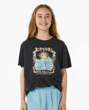 Tops & Tees Kids Rip Curl Hibiscus Heat Art Tee - 1