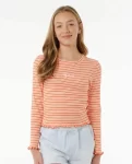 Tops & Tees Summer Solsice Long Sleeve Rib Kids Rip Curl - 1