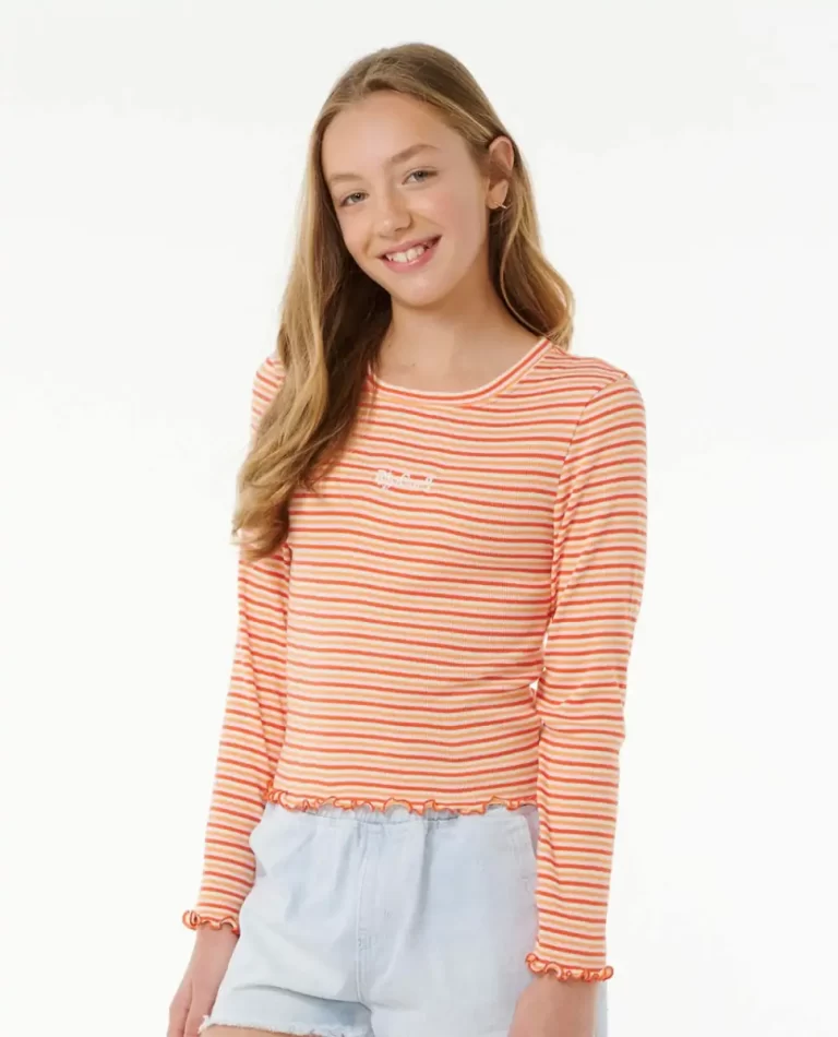 Tops & Tees Summer Solsice Long Sleeve Rib Kids Rip Curl - 2
