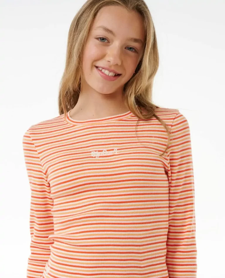 Tops & Tees Summer Solsice Long Sleeve Rib Kids Rip Curl - 5