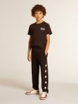 Topwear Selection (4-12 Years) Black Golden Goose Black T-Shirt With Contrasting White Logo On The Front And Maxi Star On The Back Kids - 4