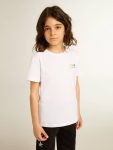 Topwear Selection (4-12 Years) Golden Goose Kids Optical White White T-Shirt With Contrasting Silver Logo On The Front - 2