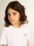Topwear Selection (4-12 Years) Golden Goose Kids Optical White White T-Shirt With Contrasting Silver Logo On The Front - 5