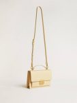 Venezia Bag In Beige Python-Print Leather With Gold Details Beige Women Golden Goose Crossbody Bags - 2