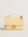 Venezia Bag In Beige Python-Print Leather With Gold Details Beige Women Golden Goose Crossbody Bags - 5