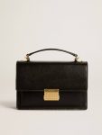 Venezia Bag In Black Boarded Leather With Gold Details Crossbody Bags Golden Goose Women Black - 1
