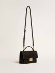 Venezia Bag In Black Boarded Leather With Gold Details Crossbody Bags Golden Goose Women Black - 2
