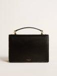 Venezia Bag In Black Boarded Leather With Gold Details Crossbody Bags Golden Goose Women Black - 4