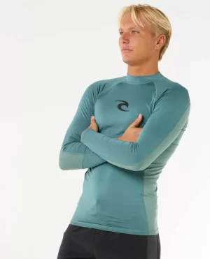 Waves Uv Long Sleeve Rash Guard Rip Curl Rash Guards Men - 1