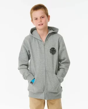 Wetsuit Icon Zip Through Hood Hoodies & Fleece Kids Rip Curl - 1