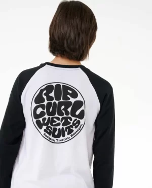 Wettie Icon Long Sleeve Tee Kids Tops & Tees Rip Curl - 1