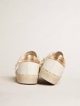 White Hi Star Ltd With Black And Gold Glitter Star And Gold Heel Tab Golden Goose Women Hi Star - 4