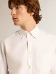 White White Cotton Shirt Men Shirts Golden Goose - 2