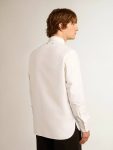 White White Cotton Shirt Men Shirts Golden Goose - 4