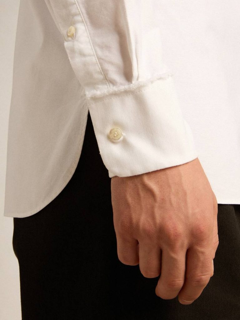 White White Cotton Shirt Men Shirts Golden Goose - 5