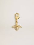 Women Bag Accessories Gold Bee-Shaped Charm In Gold-Colored Brass With Crystals Golden Goose - 1