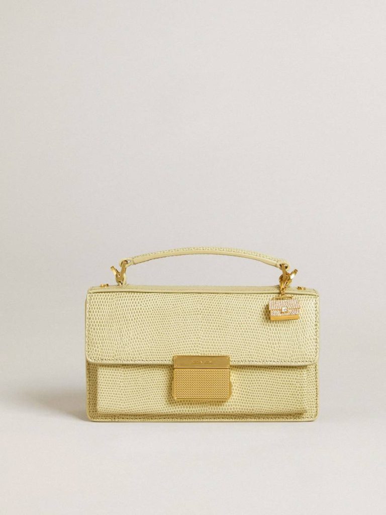 Women Bag Accessories Gold Golden Goose Purse-Shaped Charm In Gold-Colored Brass With Crystals - 4