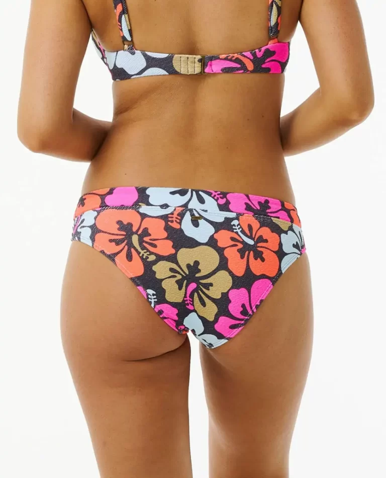 Women Bikini Bottoms Rip Curl Hibiscus Heat Full Coverage Bikini Bottom - 3