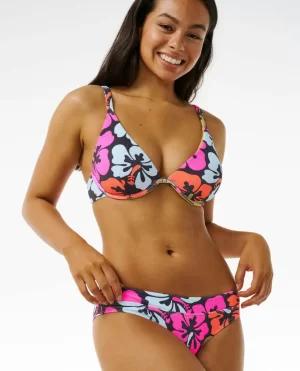 Women Bikini Bottoms Rip Curl Hibiscus Heat Full Coverage Bikini Bottom - 1