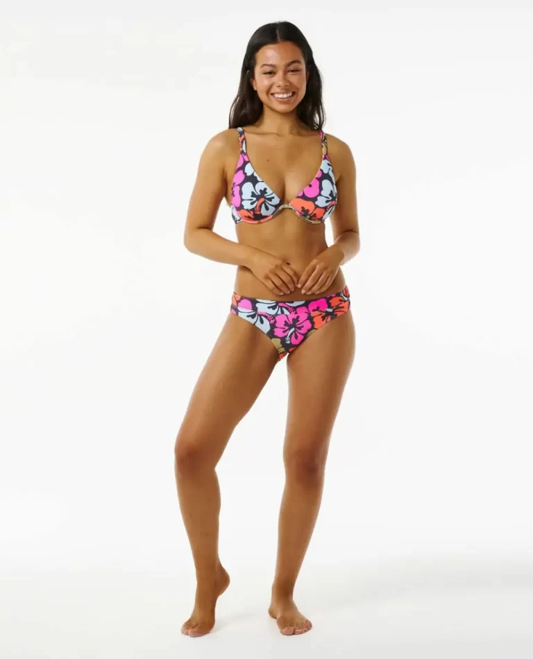 Women Bikini Bottoms Rip Curl Hibiscus Heat Full Coverage Bikini Bottom - 4