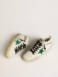 Women Bio-Based Mid Star With Green Suede Star And Pink Suede Heel Tab Mid Star Golden Goose - 2