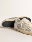 Women Bio-Based Super-Star With Silver Glitter And Yellow Leather Star Super-Star Golden Goose - 3