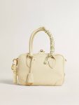 Women Butter-Colored Braided Fabric Charm With Brass Chain Golden Goose Bag Accessories - 4