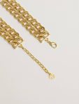Women Golden Goose Antique Gold-Colored Braided Chain Necklace With Star-Shaped Clasp Antique Gold Jewelry - 2