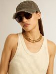 Women Golden Goose Antique Gold-Colored Braided Chain Necklace With Star-Shaped Clasp Antique Gold Jewelry - 3