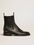Women Golden Goose Black Women’s Chelsea Boots In Black Leather Boots - 1