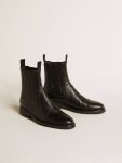 Women Golden Goose Black Women’s Chelsea Boots In Black Leather Boots - 2
