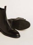 Women Golden Goose Black Women’s Chelsea Boots In Black Leather Boots - 3