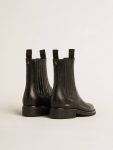 Women Golden Goose Black Women’s Chelsea Boots In Black Leather Boots - 4