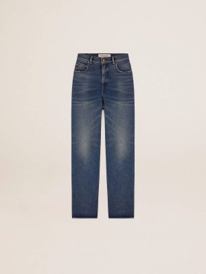 Women Golden Goose Blue Jeans & Pants Women's Jeans With Medium Wash - 1