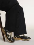 Women Golden Goose Dad-Star Women's Dad-Star In Black Mesh And Nappa With Ice-Colored Star - 3