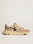 Women Golden Goose Running Sole Ltd In Nylon And Nubuck With Leather Star And Heel Tab Running Sole - 1