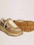 Women Golden Goose Running Sole Ltd In Nylon And Nubuck With Leather Star And Heel Tab Running Sole - 4