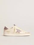 Women Golden Goose Stardan Women's Stardan In Nappa And Suede With Pink Glitter Star And Heel Tab - 1