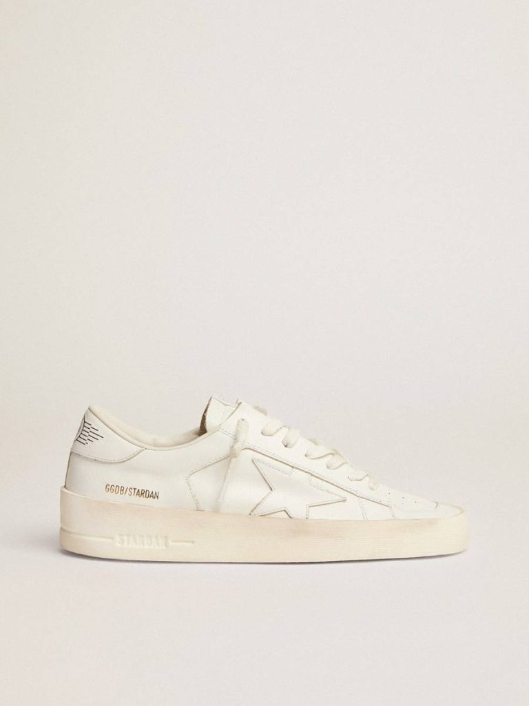 Women Golden Goose Stardan Women's Stardan In Total White Leather - 1