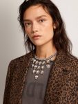 Women Golden Goose Women's Necklace In Antique Gold Color With Drop Crystals Jewelry Antique Gold - 2