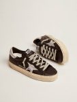 Women Hi Star Black Women's Hi Star In Black Leather With Silver Laminated Leather Star Golden Goose - 2