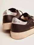 Women Hi Star Black Women's Hi Star In Black Leather With Silver Laminated Leather Star Golden Goose - 4