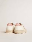 Women Hi Star Hi Star With Suede Star And Old Rose Leather Heel Tab White Golden Goose - 4