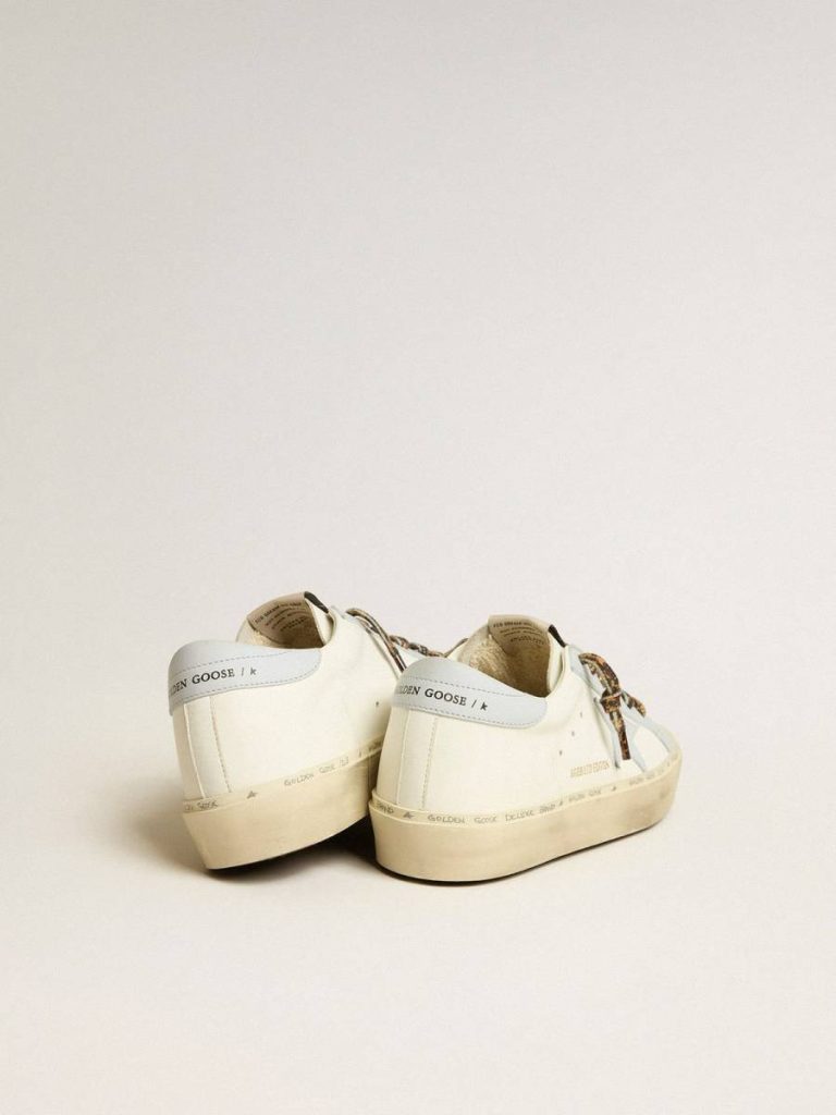 Women Hi Star Ltd In Leather With Light Blue Leather Star And Heel Tab White Hi Star Golden Goose - 4
