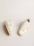 Women Hi Star White Women's Hi Star Ltd With Old Rose Suede Star And Heel Tab With Pearls Golden Goose - 2